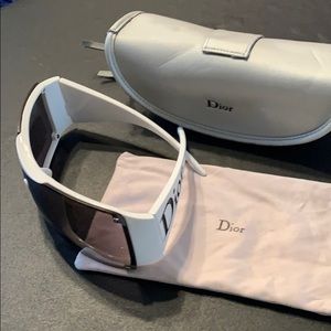 Christian Dior White Sunglasses, 100% Authentic